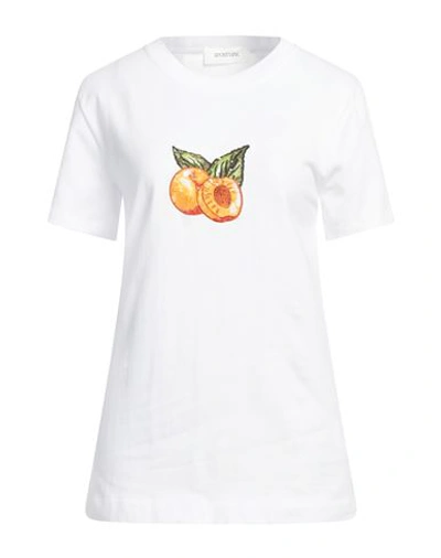 Shop Sportmax Woman T-shirt White Size L Cotton