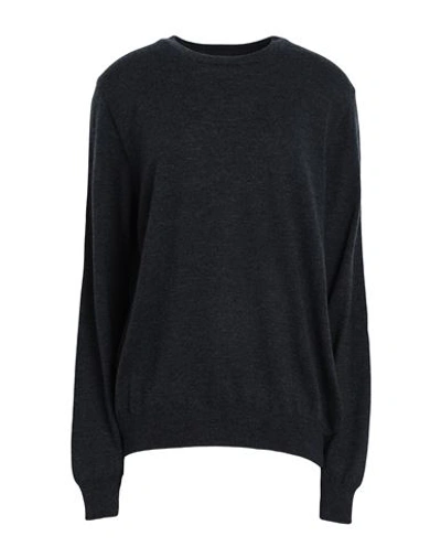 Shop Artknit Studios The Ultrasoft Wool Round-neck Woman Sweater Steel Grey Size Xl Merino Wool