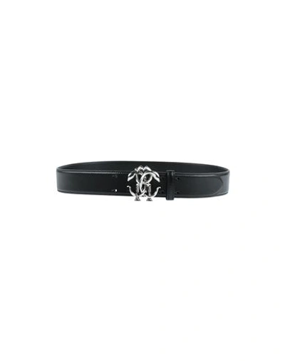 Shop Roberto Cavalli Man Belt Black Size 39.5 Soft Leather