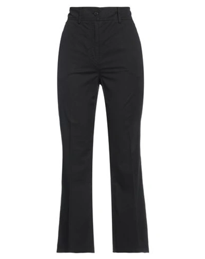 Antonelli Woman Pants Black Size 4 Cotton, Elastane In Black