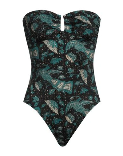 Shop Ulla Johnson Woman One-piece Swimsuit Black Size M Polyamide, Elastane