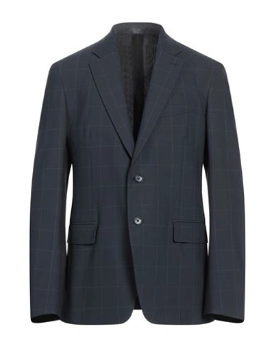 Shop Versace Man Blazer Black Size 40 Polyester, Wool, Elastane