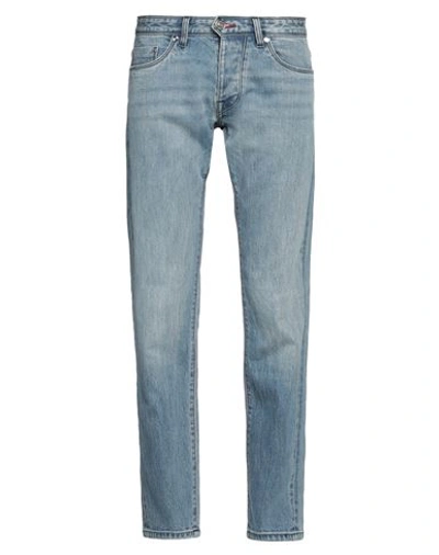 Shop Ace Denim Man Jeans Blue Size 35 Cotton, Elastane