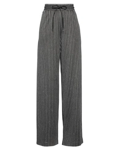 Shop Max Mara Woman Pants Steel Grey Size 8 Cotton, Linen