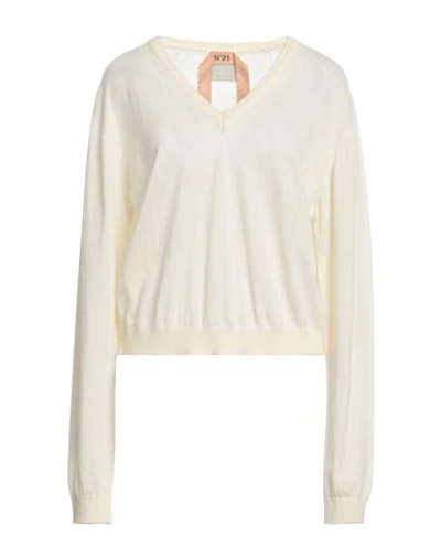 Shop N°21 Woman Sweater Ivory Size 8 Virgin Wool In White