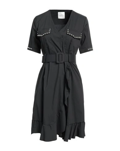 Shop Lafty Lie Woman Mini Dress Black Size 6 Cotton, Polyamide, Elastane