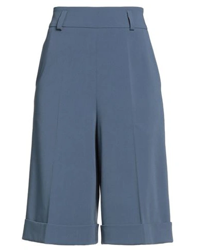 Frase Francesca Severi Woman Pants Slate Blue Size 6 Polyester, Viscose, Elastane In Blue