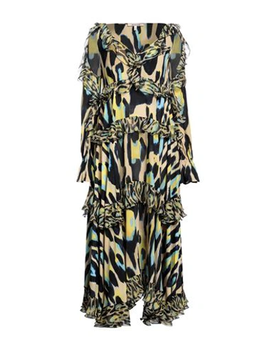 Shop Roberto Cavalli Woman Maxi Dress Beige Size 8 Viscose