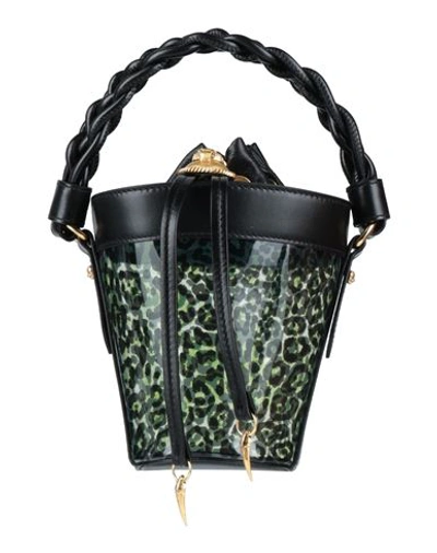 Shop Roberto Cavalli Woman Handbag Black Size - Pvc - Polyvinyl Chloride, Sheepskin
