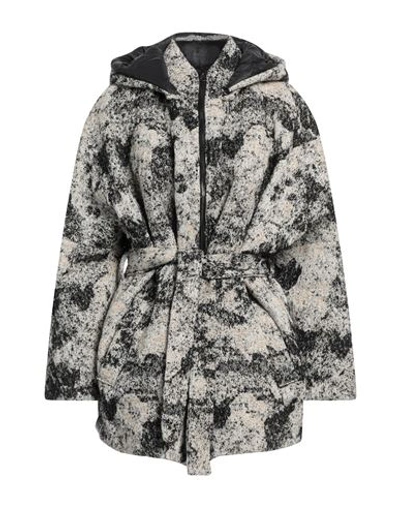 Shop Kimo No-rain Woman Jacket Black Size S Cotton, Hemp, Acrylic, Polyamide, Virgin Wool
