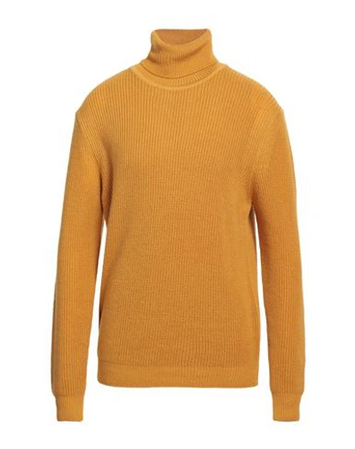 Shop Bellwood Man Turtleneck Ocher Size 44 Virgin Wool In Yellow