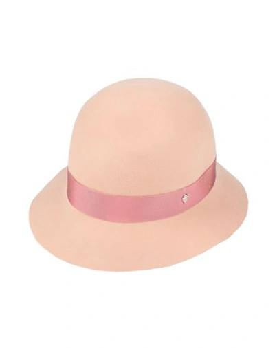 Shop Helen Kaminski Woman Hat Blush Size M Merino Wool In Pink