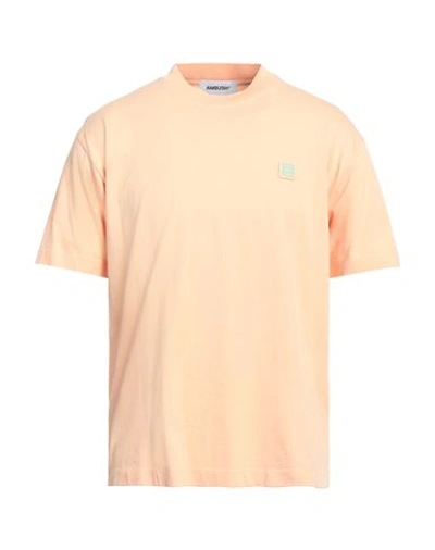 Shop Ambush Man T-shirt Apricot Size M Cotton In Orange