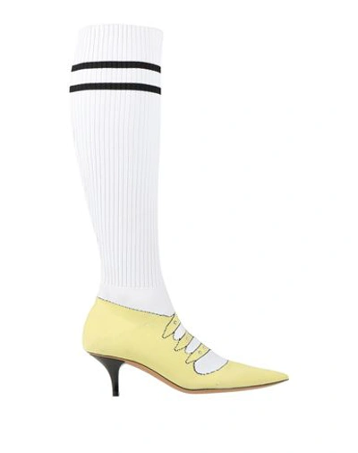 Shop Marni Woman Boot Light Yellow Size 7 Textile Fibers