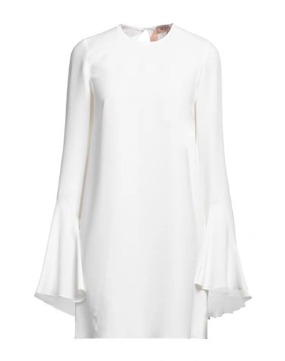 Shop N°21 Woman Mini Dress White Size 4 Acetate, Viscose