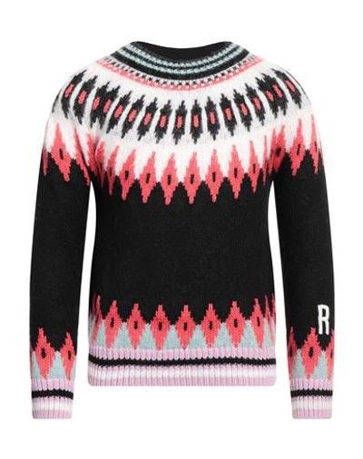 Shop Red Valentino Woman Sweater Black Size L Acrylic, Mohair Wool, Polyamide, Polyester, Wool