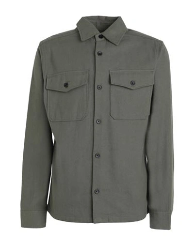 Shop Jack & Jones Man Shirt Military Green Size L Cotton