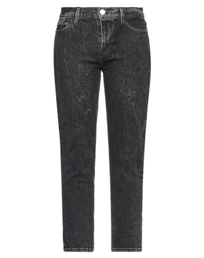 Frame Woman Jeans Black Size 29 Lyocell, Recycled Cotton, Cotton, Elastane In Black