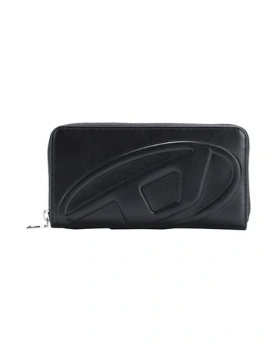 Shop Diesel Continental Zip L Woman Wallet Black Size - Bovine Leather