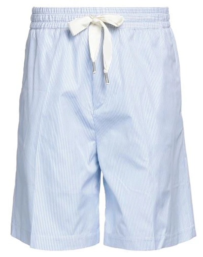 Shop Pure Man Shorts & Bermuda Shorts Light Blue Size 32 Cotton