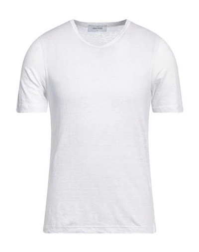 Shop Gran Sasso Man T-shirt White Size 44 Linen