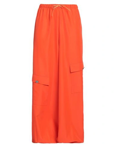 Not After Ten Woman Pants Orange Size 6 Polyester In Orange