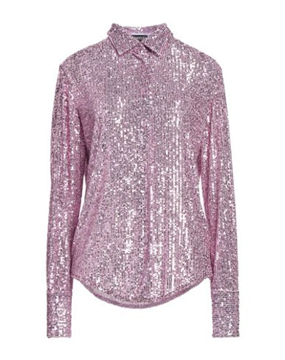 Tom Ford Sequin-embellished Long-sleeve Shirt In Pink