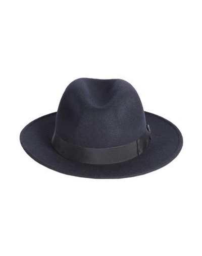 Shop Borsalino Hat Navy Blue Size 7 ⅜ Wool