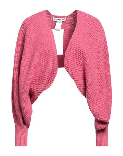 Shop Attic And Barn Woman Shrug Magenta Size L Polyamide, Wool, Viscose, Cashmere, Polyester