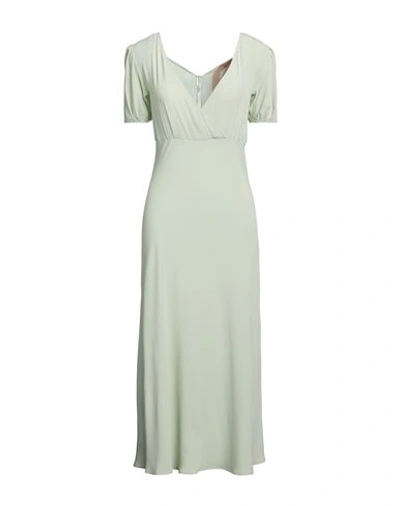Shop N°21 Woman Maxi Dress Light Green Size 6 Acetate, Silk