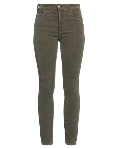 Shop Ag Jeans Woman Pants Military Green Size 28 Cotton, Viscose, Acrylic, Elastane