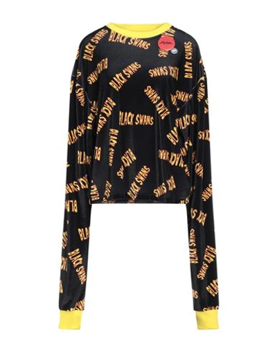 Liberal Youth Ministry Woman Sweatshirt Black Size L Nylon, Elastane In Black