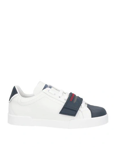 Shop Dolce & Gabbana Man Sneakers White Size 13 Calfskin