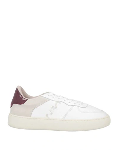 Shop Nira Rubens Woman Sneakers White Size 8 Soft Leather, Textile Fibers