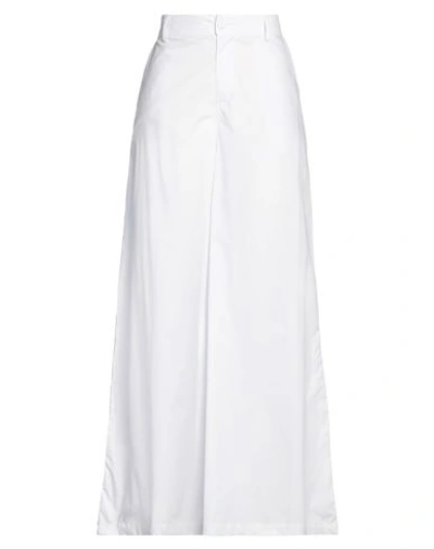 Shop Mariuccia Woman Pants White Size S Cotton