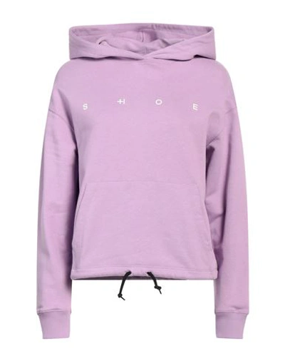 Shop Shoe® Shoe Woman Sweatshirt Light Purple Size L Cotton