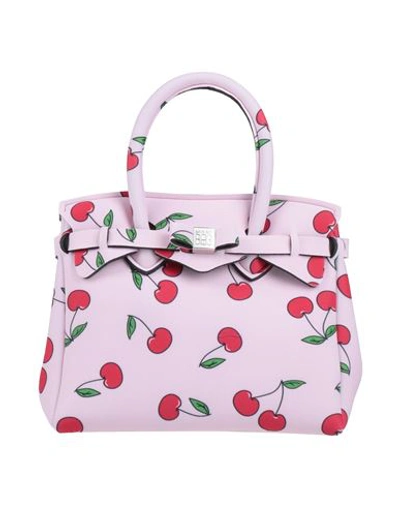 Shop Save My Bag Woman Handbag Pink Size - Peek (polyether - Ether - Ketone), Polyester, Elastane