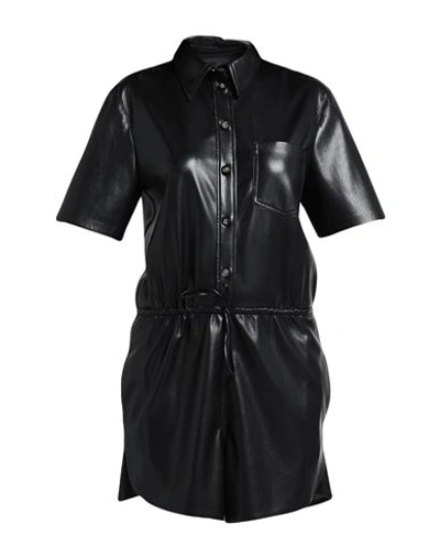 Shop Nanushka Woman Jumpsuit Black Size L Polyester, Polyurethane