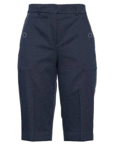 Shop Cedric Charlier Woman Pants Navy Blue Size 6 Cotton, Polyamide, Elastane