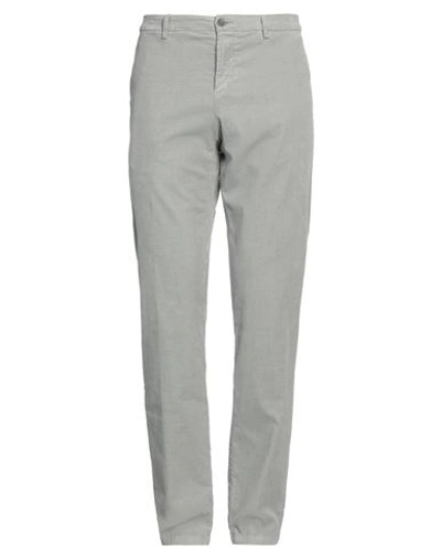 Mp Massimo Piombo Man Pants Military Green Size 38 Cotton, Elastane In Grey