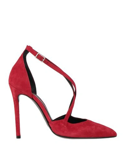 Shop Valerio 1966 Woman Pumps Red Size 8 Soft Leather