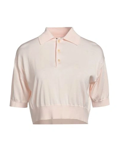 Shop Auralee Woman Sweater Light Pink Size 2 Silk