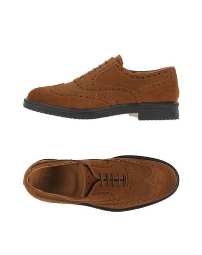 Shop Saxone Man Lace-up Shoes Brown Size 7 Leather