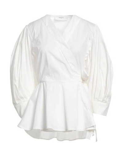Shop Beatrice B Beatrice .b Woman Shirt Ivory Size 2 Cotton, Elastane In White