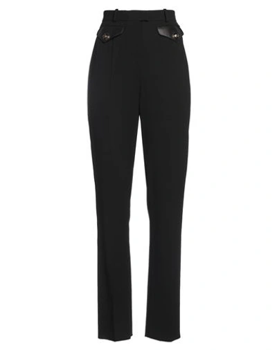 Shop Giorgio Armani Woman Pants Black Size 12 Virgin Wool, Elastane