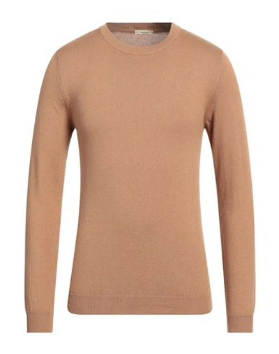Shop Bellwood Man Sweater Camel Size 36 Cotton, Cashmere In Beige