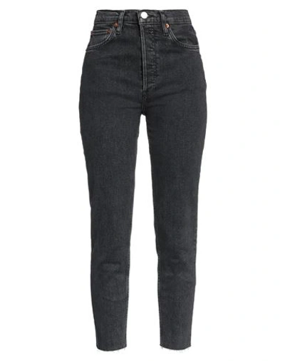 Re/done 90s Ultra High Rise Skinny In Black