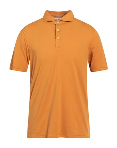 Shop Gran Sasso Man Polo Shirt Mandarin Size 38 Cotton, Lycra