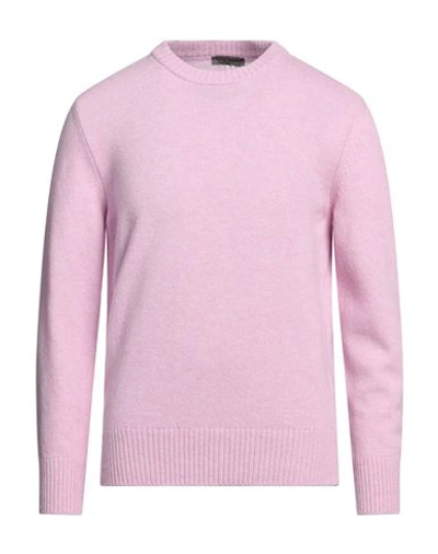 Shop +39 Masq Man Sweater Pink Size 44 Wool