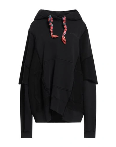 Shop Khrisjoy Woman Sweatshirt Black Size 00 Cotton